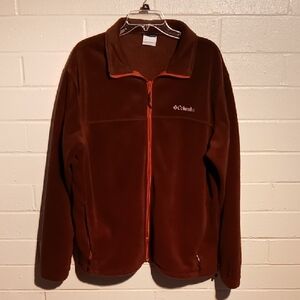 NWOT Columbia Men's Fleece Dark Brown Performance Jacket